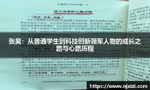 张昊：从普通学生到科技创新领军人物的成长之路与心路历程